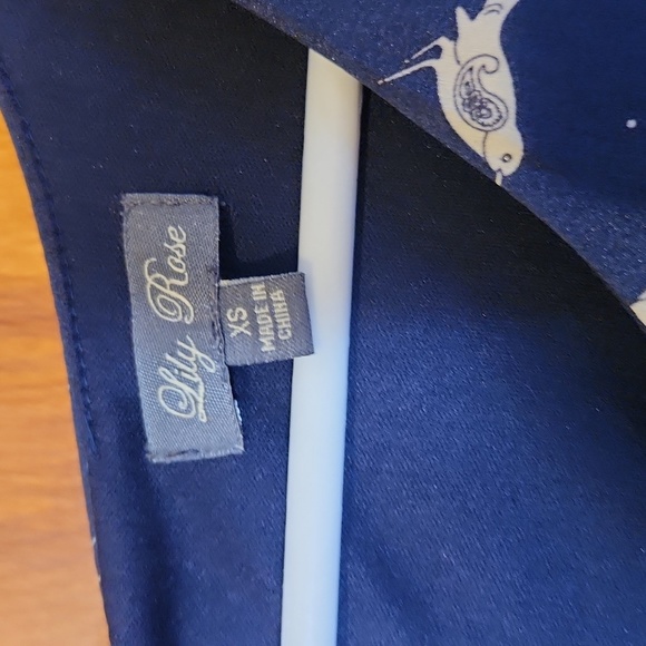 Lily rose dress - XS - navy with birds - Picture 2 of 6